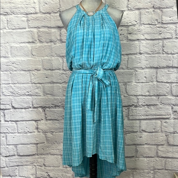 Calvin Klein Blue Halter Neck Dress - Picture 1 of 10